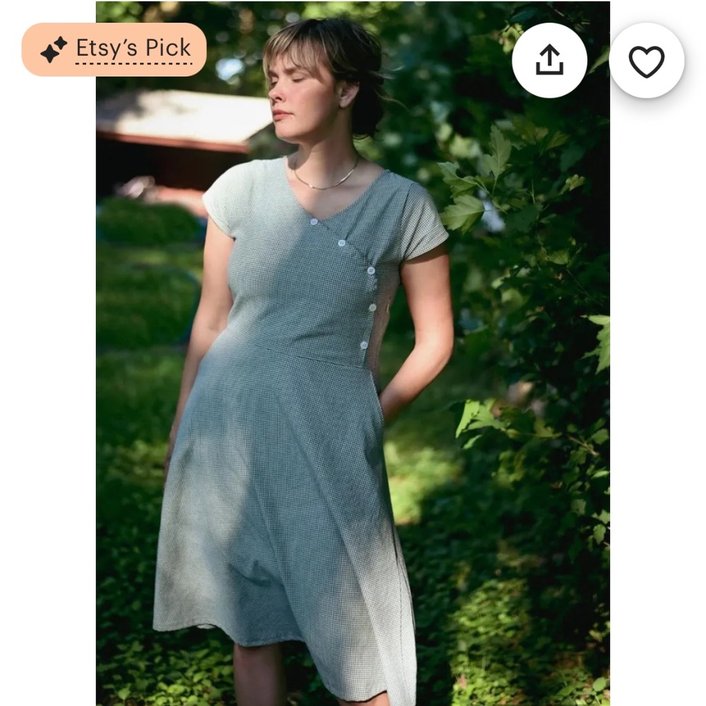 1930s Short Sleeve Dress
